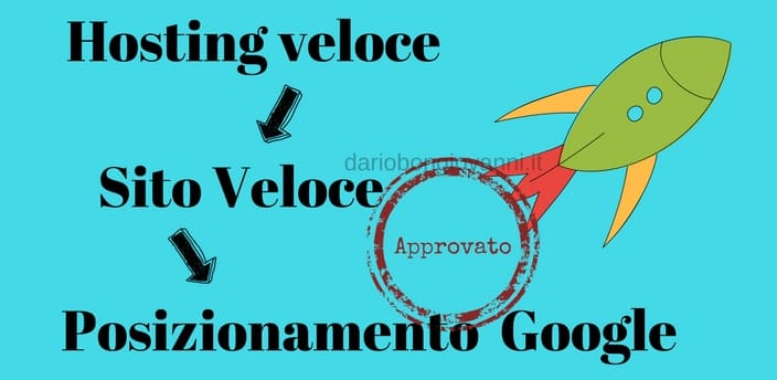 hosting veloce aprire sito ricette