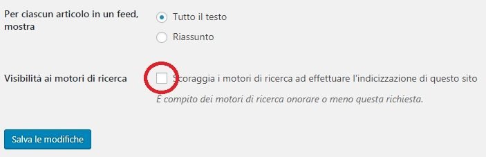 sito non appare su google