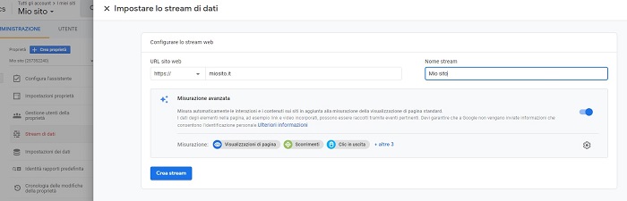 Stream Google Analytics