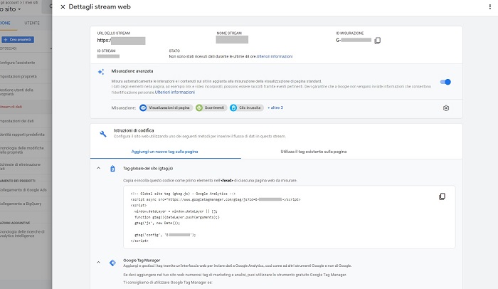 Tag Globale Google Analytics