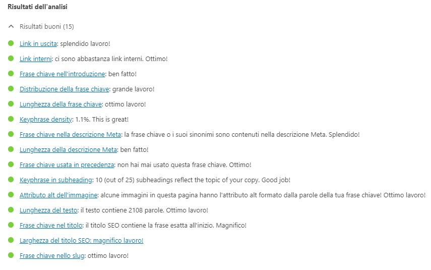 dove inserire le keyword in una pagina web: i suggerimenti di Yoast